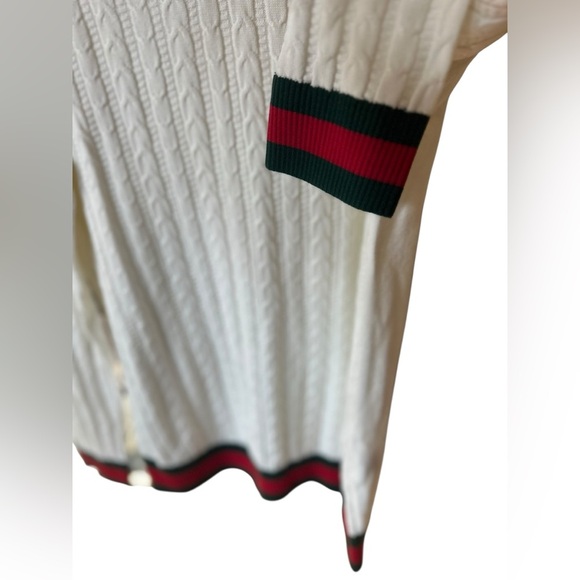 Prestige Original Men's White Cable Knit Sweater size L - Picture 7 of 9